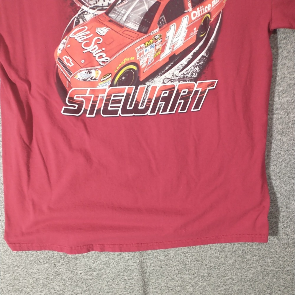 Winners Circle Tony Stewart 14 NASCAR Racing T-Shirt Red Mens XL Office Depot - Picture 9 of 12